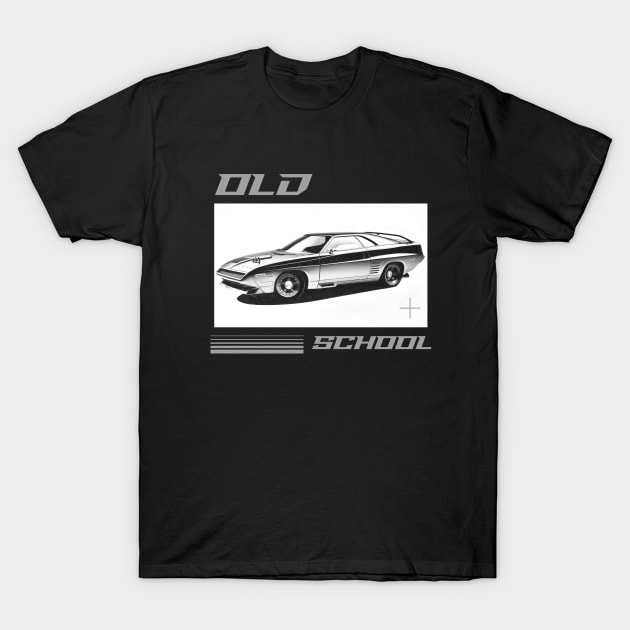 Old School Car T-Shirt by HustleHardStore